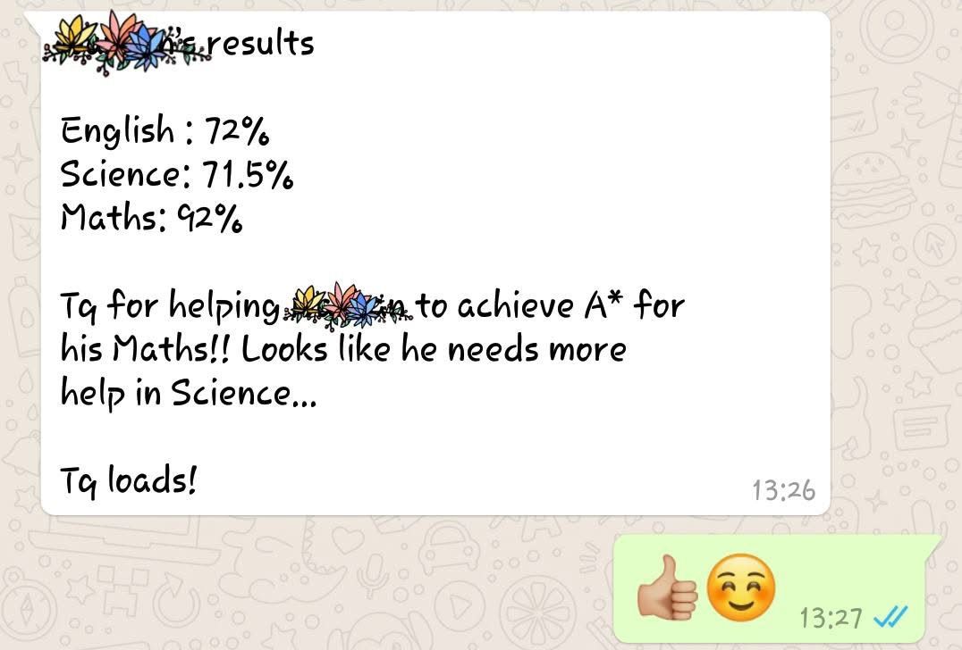 Parent testimonial 3