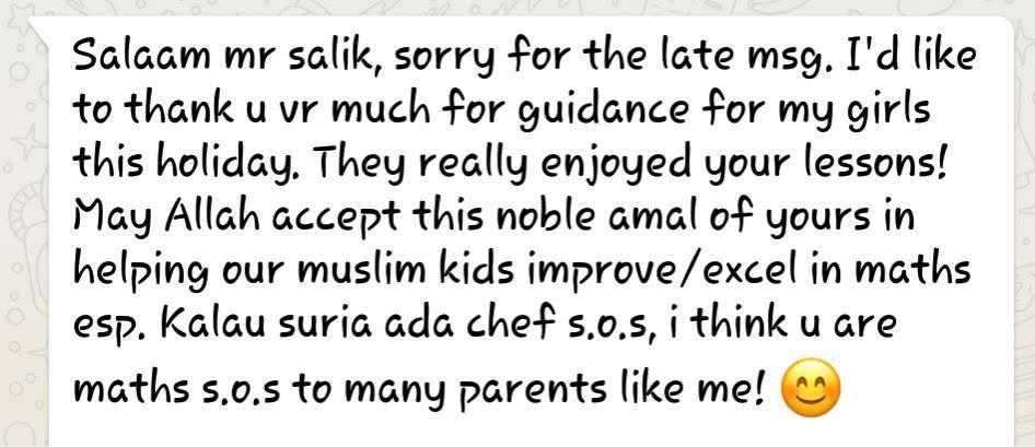 Parent testimonial 6